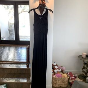 Karen Kane soft brushed jersey cotton maxi dress w empire bust ruching. NWOT, Sm